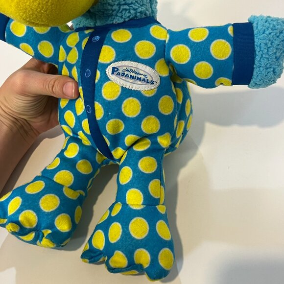 Jim Henson Pajanimals BLUE SQUACKY DUCK 12” Plush Animal Toy Sprout Tomy Vintage - Picture 9 of 16